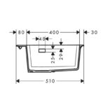 Chiuveta de bucatarie Hansgrohe SilicaTec, 1 cuva, 56x51 cm, negru grafit - imagine 4