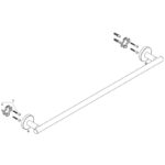 Portprosop Hansgrohe Logis Universal, 60 cm, crom - imagine 2
