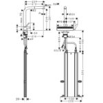 Baterie de bucatarie cu pipa extractabila sBox Hansgrohe Aquno Select M81 250, crom - imagine 7