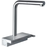 Baterie de bucatarie cu pipa extractabila sBox Hansgrohe Aquno Select M81 250, crom