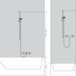 Bara de dus Hansgrohe Unica S Puro, cu furtun 65 cm, bronz periat - imagine 2