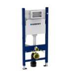 Set rezervor incastrat Geberit Duofix cu set fixare si clapeta crom lucios Delta 51 pentru vas WC suspendat - imagine 8