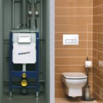 Set rezervor incastrat Geberit Duofix cu set fixare si clapeta alba Delta 51 pentru vase WC suspendate - imagine 2