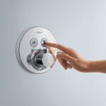 Baterie cu termostatat Hansgrohe ShowerSelect S, cu 2 functii, alb mat - imagine 4