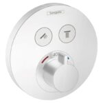 Baterie cu termostatat Hansgrohe ShowerSelect S, cu 2 functii, alb mat
