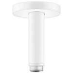 Brat de dus Hansgrohe montaj pe tavan, lungime 10 cm, alb mat
