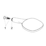 Para de dus Hansgrohe Raindance Select E 120, 3 jeturi, alb mat - imagine 3