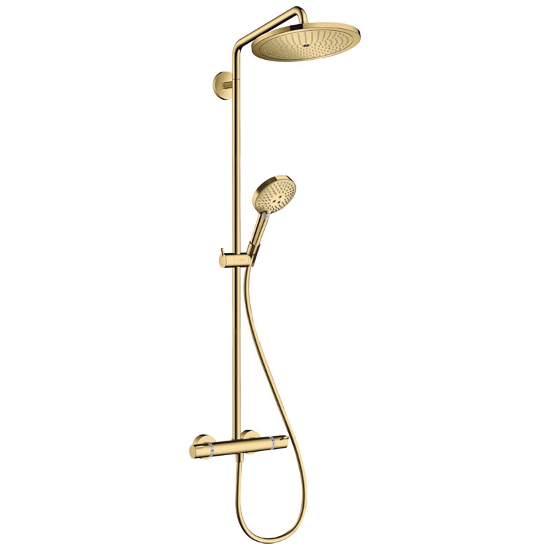 Coloana de dus cu baterie termostatata Hansgrohe Croma Select S 280, auriu lucios - imagine 1