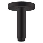 Brat de dus Hansgrohe montaj pe tavan, lungime 10 cm, negru mat