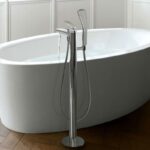 Baterie stativa cada-dus Kludi Balance, pentru cada freestanding, crom - imagine 2