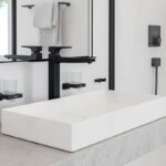 Baterie inalta de lavoar cu ventil Hansgrohe Metropol 260, negru mat - imagine 2