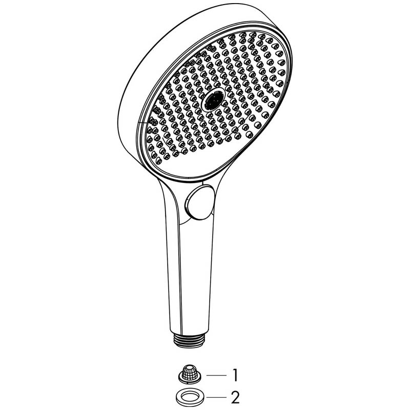 Para de dus Hansgrohe Rainfinity 130, 3 jeturi, bronz periat - imagine 3