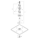 Palarie de dus cu brat Hansgrohe Raindance E 300, 300x300 mm, auriu lucios - imagine 3