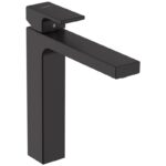 Baterie lavoar fara ventil Hansgrohe Vernis Shape 190, negru mat