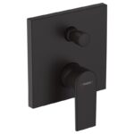 Baterie cada - dus Hansgrohe Vernis Shape, cu montaj incastrat, negru mat