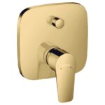 Baterie incastrata cada-dus Hansgrohe Talis E, auriu lucios