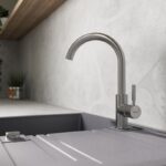 Chiuveta granit Ferro Mezzo II, dreptunghiulara, 1 cuva cu picurator, 780x480 mm, gri - imagine 2