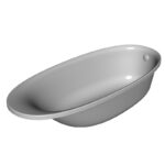 Cada ovala pentru inzidire Kolpasan Soft, 180x80 cm, alb - imagine 5