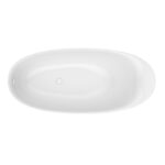 Cada ovala pentru inzidire Kolpasan Soft, 180x80 cm, alb