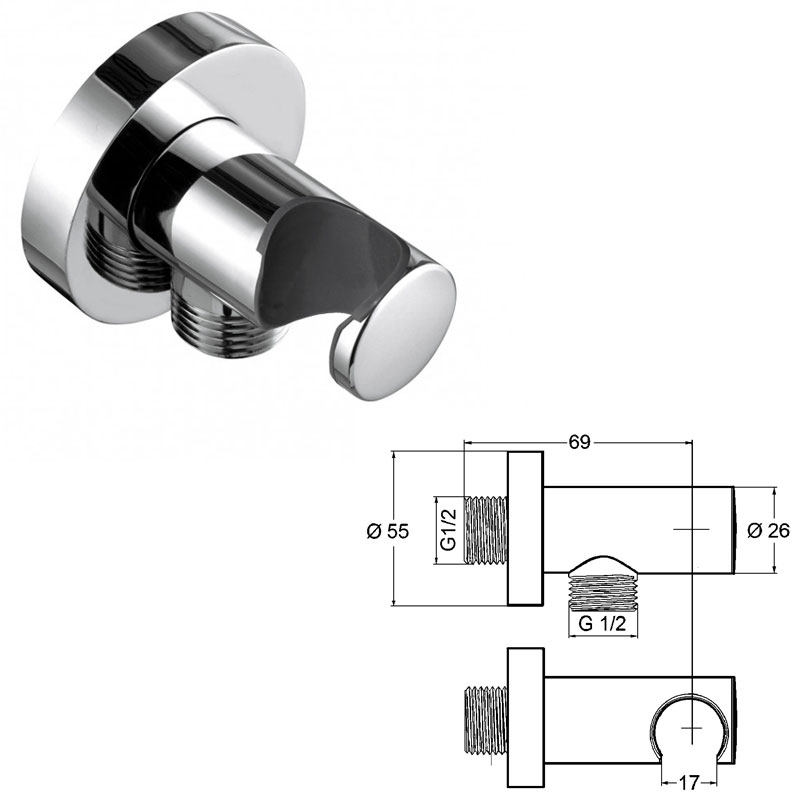 Set de dus Kludi Bozz, 7 in 1, crom - imagine 4