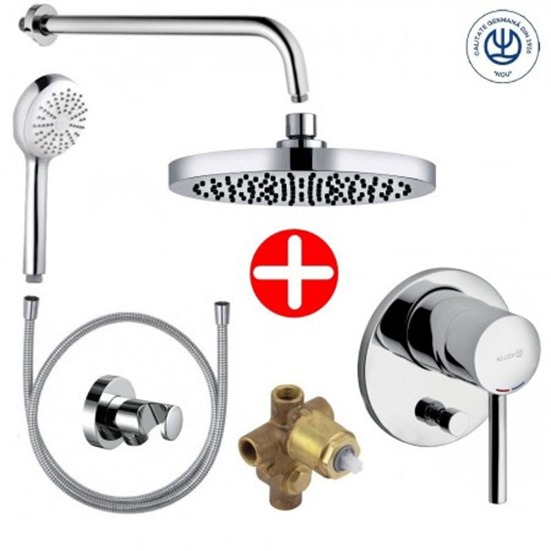 Set de dus Kludi Bozz, 7 in 1, crom - imagine 1