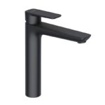 Baterie inalta lavoar Kludi Pure&Style, fara ventil, negru mat