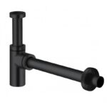 Sifon lavoar Kludi Design, G 1 1/4 x 32 mm, negru mat