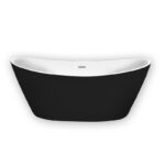 Cada freestanding Florida Selena, 170x80 cm, alb/negru