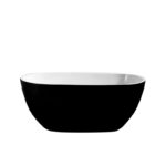 Cada freestanding Florida Aura New 170, ovala, alb/negru