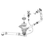 Set sifon automat pentru chiuveta Hansgrohe D16-11 - imagine 2