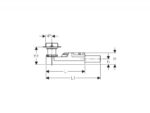 Sifon pentru rigola Geberit Clean Line, inaltime montaj 9-22 cm - imagine 3
