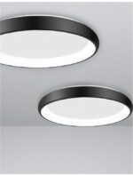 Plafoniera Nova Luce Albi, finisaj negru satinat, 50 W, cod 8105611 - imagine 6