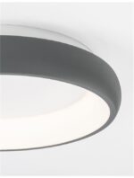 Plafoniera Nova Luce Albi, finisaj gri satinat, 32 W, cod 8105615 - imagine 6