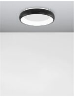 Plafoniera Nova Luce Albi, finisaj negru satinat, 32 W, cod 8105616 - imagine 7