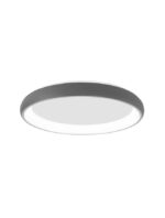 Plafoniera Nova Luce Albi, finisaj gri satinat, 50 W, cod 8105617