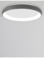 Plafoniera Nova Luce Albi, finisaj gri satinat, 50 W, cod 8105617 - imagine 8