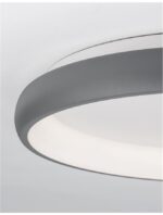 Plafoniera Nova Luce Albi, finisaj gri satinat, 50 W, cod 8105617 - imagine 5
