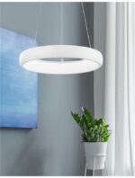Suspensie Nova Luce Albi, finisaj alb satinat, 32 W, cod 8105618 - imagine 10