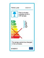 Suspensie Nova Luce Siderno, finisaj auriu satinat, 16 W, cod 9054441 - imagine 7
