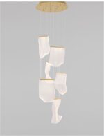 Suspensie Nova Luce Siderno, finisaj auriu satinat, 39 W, cod 9054442 - imagine 4