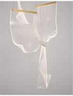 Suspensie Nova Luce Siderno, finisaj auriu satinat, 39 W, cod 9054442 - imagine 3