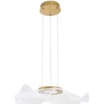 Suspensie Nova Luce Siderno, finisaj auriu satinat, 30 W, cod 9054501