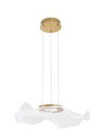 Suspensie Nova Luce Siderno, finisaj auriu satinat, 30 W, cod 9054501