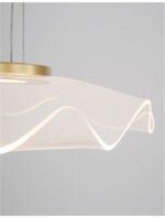 Suspensie Nova Luce Siderno, finisaj auriu satinat, 30 W, cod 9054501 - imagine 4
