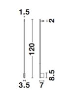 Aplica Nova Luce Gropius, finisaj negru mat, 20 W, cod 9081120 - imagine 9