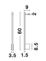 Aplica Nova Luce Gropius, finisaj negru mat, 10 W, cod 9081130 - imagine 7