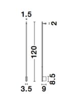 Aplica Nova Luce Gropius, finisaj negru mat, 20 W, cod 9081150 - imagine 9