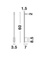 Aplica Nova Luce Gropius, finisaj negru mat, 10 W, cod 9081600 - imagine 8