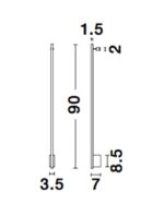 Aplica Nova Luce Gropius, finisaj negru mat, 15 W, cod 9081900 - imagine 7