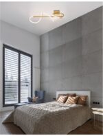 Aplica Nova Luce Cerelia, culoare alb/auriu satinat, led 17.7W, cod 9082095 - imagine 5